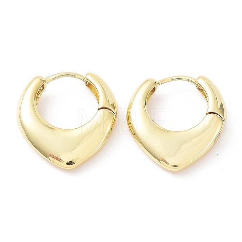 Rack Plating Brass Teardrop Hoop Earrings EJEW-B027-12G-1