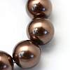 Baking Painted Pearlized Glass Pearl Round Bead Strands HY-Q330-8mm-52-3