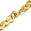 304 Stainless Steel Curb Chain/Twisted Chain Bracelets STAS-A028-B125G-2