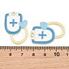 Medical Theme Alloy Enamel Pendants AL-CBA2919-03G-07A-3