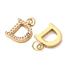 304 Stainless Steel with Crystal Rhinestone Charms RB-CBA5270-11G-D-2