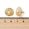 304 Stainless Steel Natural Shell Pearl Stud Earrings EJEW-G423-09G-01-5