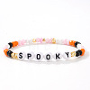 Halloween Acrylic & Glass & Brass Stretch Bracelets for Women DL8423-3-1