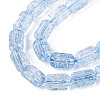 Crackle Transparent Glass Beads Strands GLAA-N068-05A-03-3