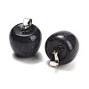 Synthetic Blue Goldstone Pendants GG-K002-15G-2