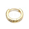 Brass Micro Pave Clear Cubic Zirconia Hoop Cartilage Earrings WG0AF68-02-2
