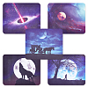 20 Sheets 5 Style Universe Themed Microfibre Glasses Cleaning Cloth AJEW-CN0002-02-1