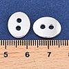 Alloy Oval Buttons TIBE-ZN48623-S-FF-2