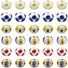 18Pcs 6 Colors Handmade Porcelain European Beads PORC-YW0001-87-1