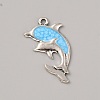 Ocean Theme Alloy Enamel Pendants ENAM-CJC0022-14A-AS-1
