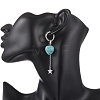 Valentine's Day Heart 304 Stainless Steel Hoop Earrings EJEW-TA00799-04-3