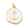Rack Plating Brass Enamel Pendants KK-R144-01G-04-1