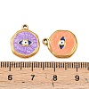 304 Stainless Steel Enamel Pendants STAS-P425-01G-08-3
