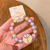 Adorable Pastel Acrylic Beaded Stretch Bracelets for Girl FS-WGCE8BF-03-1
