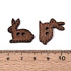 2-Hole Rabbit Wood Buttons BUTT-Q046-03B-3
