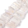 Natural Quartz Crystal Points Beads Strands G-K181-B28-1