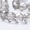 Electroplated Glass Beads Strands EGLA-Q092-10mm-A05-3