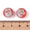 Transparent Resin Rondelle European Beads RESI-N044-02G-3