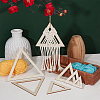 2 Sets Triangle Wood Hoop Rings Macrame for DIY Craft Making DIY-BC0009-97-5