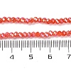 Baking Electroplate Glass Beads Strands DGLA-A039-J10mm-BM-5