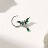 Gothic 316 Surgical Stainless Steel Enamel Green Bat Nose Ring with Drop Charms for Men and Women Party Jewelry YQ2645-5