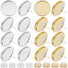 60Pcs 2 Colors 304 Stainless Steel Stud Earring Settings STAS-BBC0009-84-1