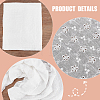 Cotton Embroidered Wavy Edge Flower Eyelet Lace Fabric DIY-WH0308-388-4
