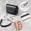 2Pcs 2 Colors Alloy Byzantine Chain & PU Leather Bag Strap FIND-WR0001-49-4