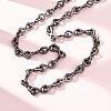 Unisex 304 Stainless Steel Necklaces NJEW-C115-10AS-2