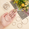 WADORN 15Pcs 5 Style Alloy Linking Rings FIND-WR0010-86-4