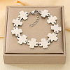 304 Stainless Steel Link Chain Bracelets for Women WG08D37-04-1