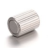 Column 304 Stainless Steel Magnetic Clasps with Glue-in Ends STAS-I046-M-4
