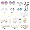 DIY Mermaid Theme Earring Making Set DIY-SC0013-38-2