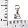 304 Stainless Steel Rhinestone Pendants STAS-I365-01P-02-3