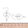 925 Sterling Silver Dangle Earring Findings STER-L057-061P-3