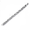 201 Stainless Steel Rope Chain Bracelet for Men Women BJEW-S057-69-2