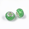 Crackle Resin European Beads RPDL-S012-B17-2