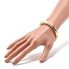 Acrylic Imitation Gemstone Curved Tube Beaded Chunky Stretch Bracelet for Women BJEW-JB07634-4