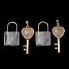 Natural Quartz Crystal Beaded Pendants GG-CBA9389-04R-1