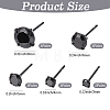10Pcs 5 Styles 304 Stainless Steel Stud Earrings EJEW-SC0002-28-2