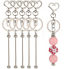 10Pcs Alloy Keychain Clasps KEYC-SC0001-79B-1