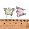 UV Plating Alloy Glass Pendants FIND-K032-46P-3