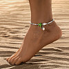 Starfish & Shell Glass Beaded Anklets WGC384B-03-1