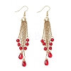Teardrop 304 Stainless Steel Dangle Earrings EJEW-JE06926-3