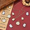 12Pcs 3 Styles Tibetan Style Alloy Pendants FIND-CJ0005-77-6