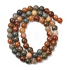 Natural Gobi Agate Mongolia Colorful Jade Beads Strands GG-CBA3173-A01-6mm-4