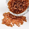 Transparent Colours Round Hole Glass Bugle Beads SEED-I001-13-1