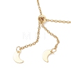 3Pcs 3 Styles 2.5MM Brass Cable Chain Slider Bracelet Makings AJEW-JB01520-5