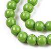 Opaque Solid Color Glass Beads Strands GLAA-T032-P6mm-06-2