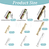 2160Pcs 9 Styles Glass Twisted Bugle Beads SEED-PA0001-28-2
